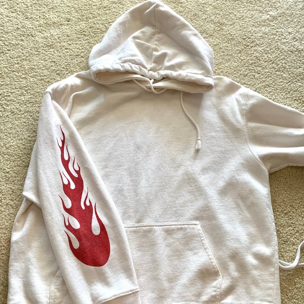 Brandy melville Oversized flame hoodie